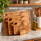 Liquidificador de Mão Multifuncional 8 em 1 Bivolt Com 15 Velocidades + BRINDE: Kit 3 Tábuas de Corte - COMPRE 1 LEVE 2